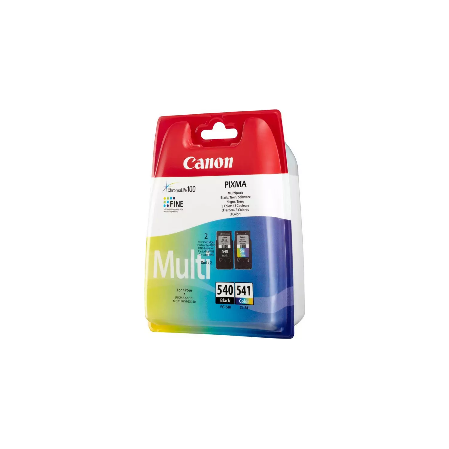 Canon PG-540 & CL-541 Ink Cartridges - Black & Colour - 2